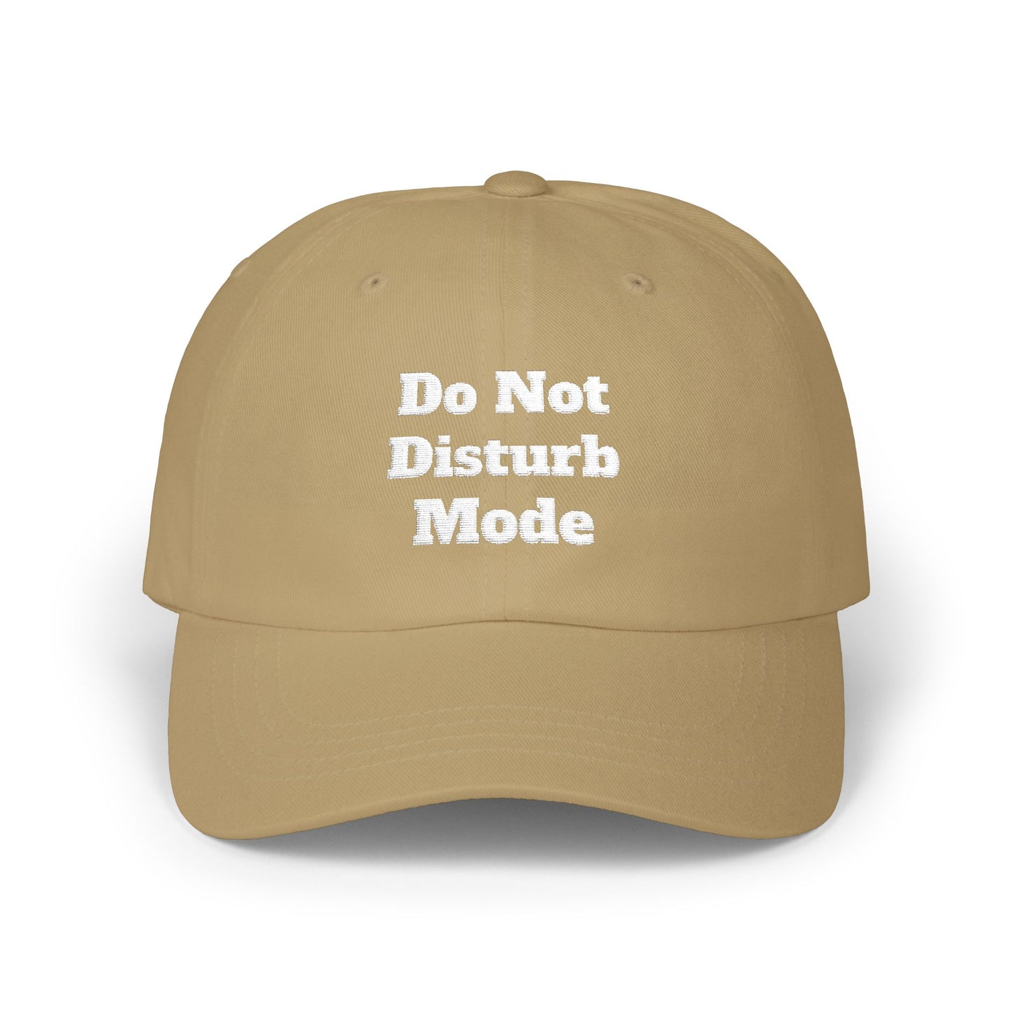Do Not Disturb Mode Embroidered Baseball Hat Minimalist Aesthetic Cap Unisex Dad Hat