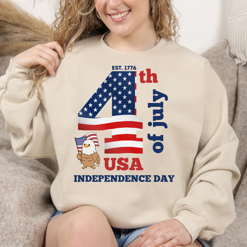 4th of July Patriotic T-Shirt | American Flag Independence Day Shirt | USA Freedom Graphic Tee
