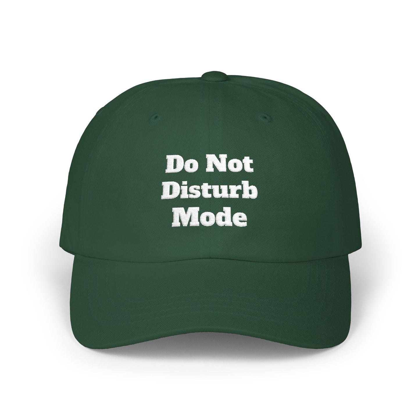Do Not Disturb Mode Embroidered Baseball Hat Minimalist Aesthetic Cap Unisex Dad Hat