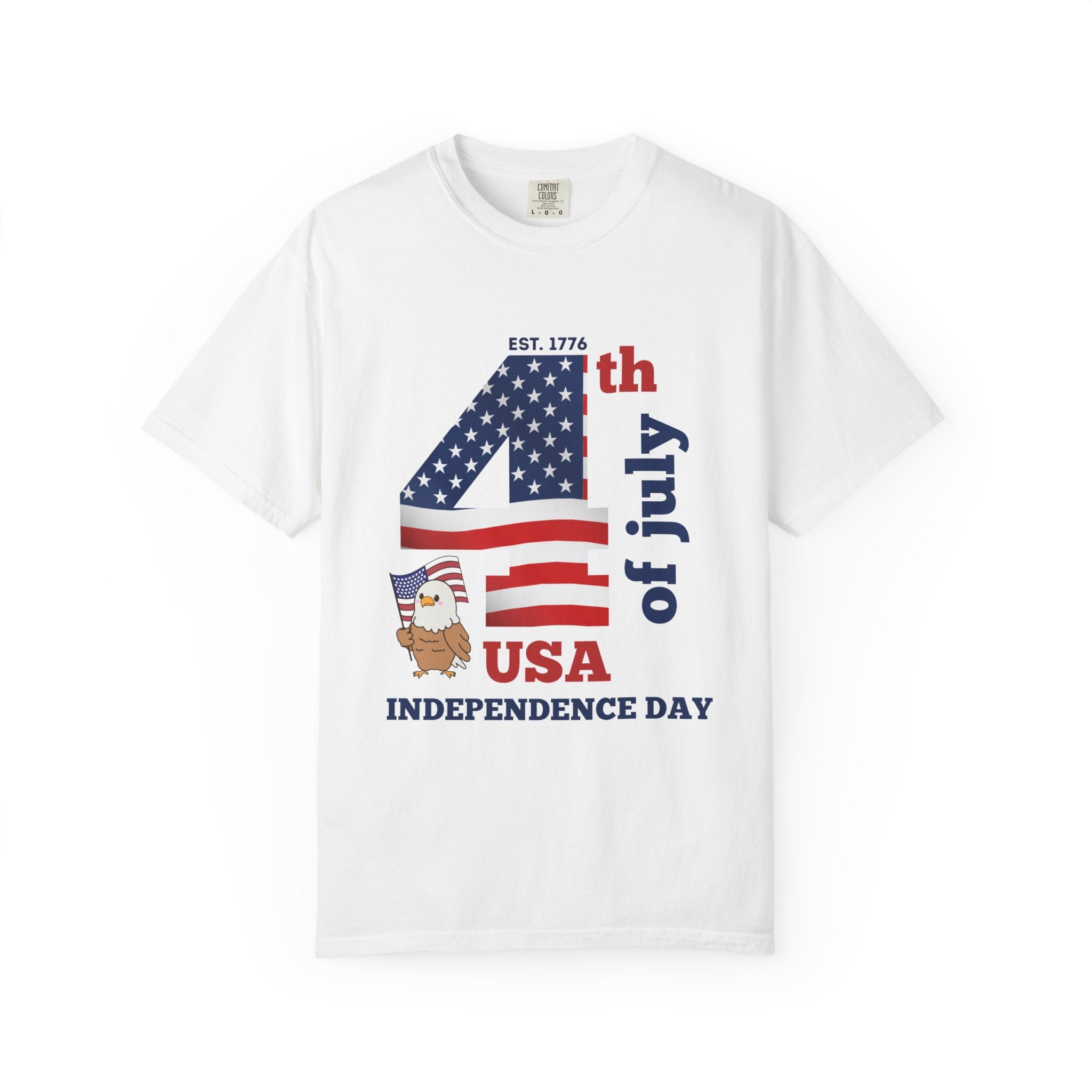 4th of July Patriotic T-Shirt | American Flag Independence Day Shirt | USA Freedom Graphic Tee