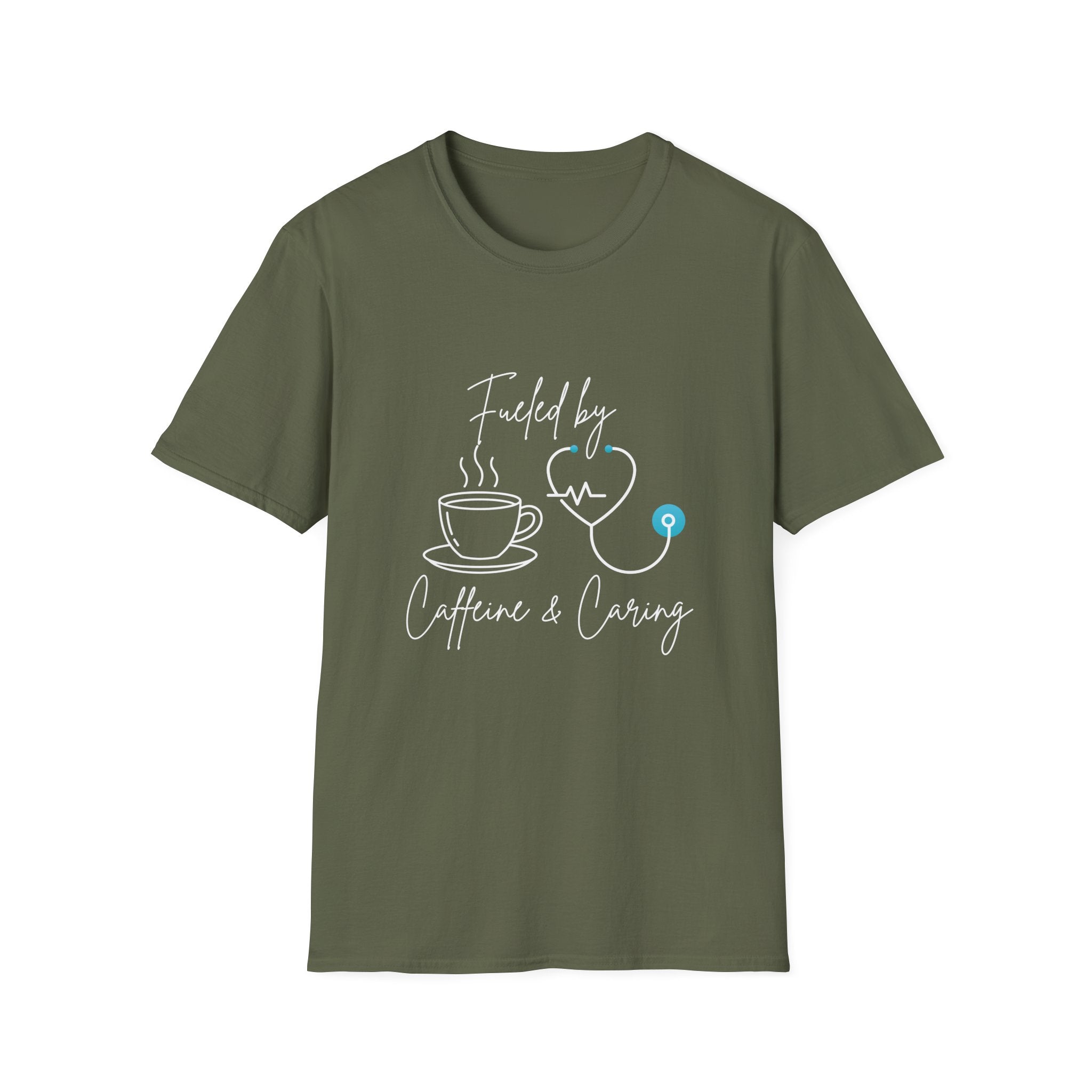 Fueled By Caffeine & Caring Nurse T-Shirt
