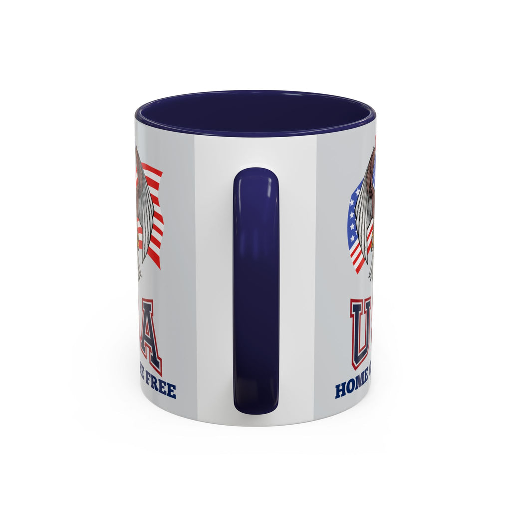 USA Eagle Coffee Mug — 'Home of the Free' Patriotic Accent Mug (11/15 oz)
