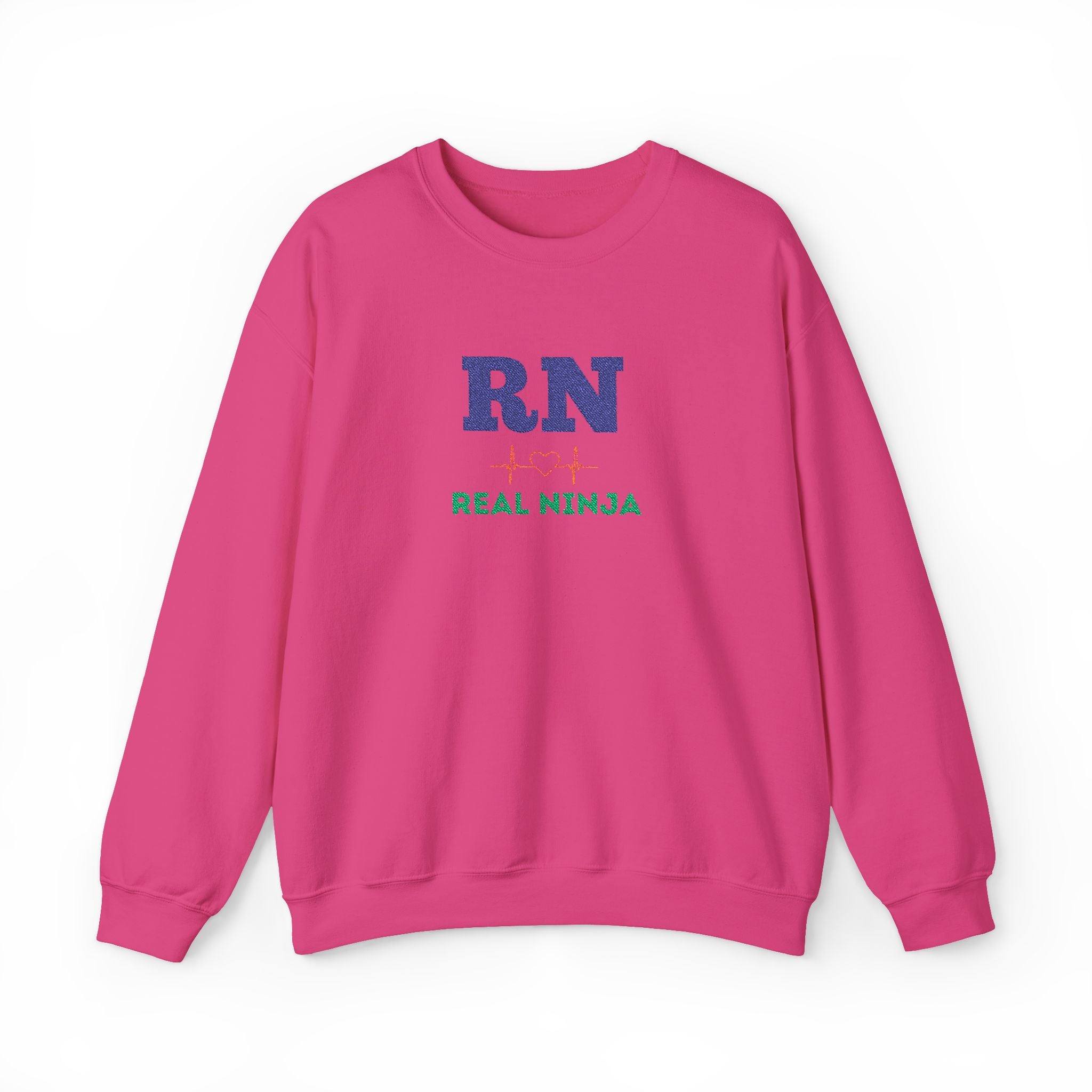 RN Real Ninja Sweatshirt - Nurse RN Graphic Crewneck