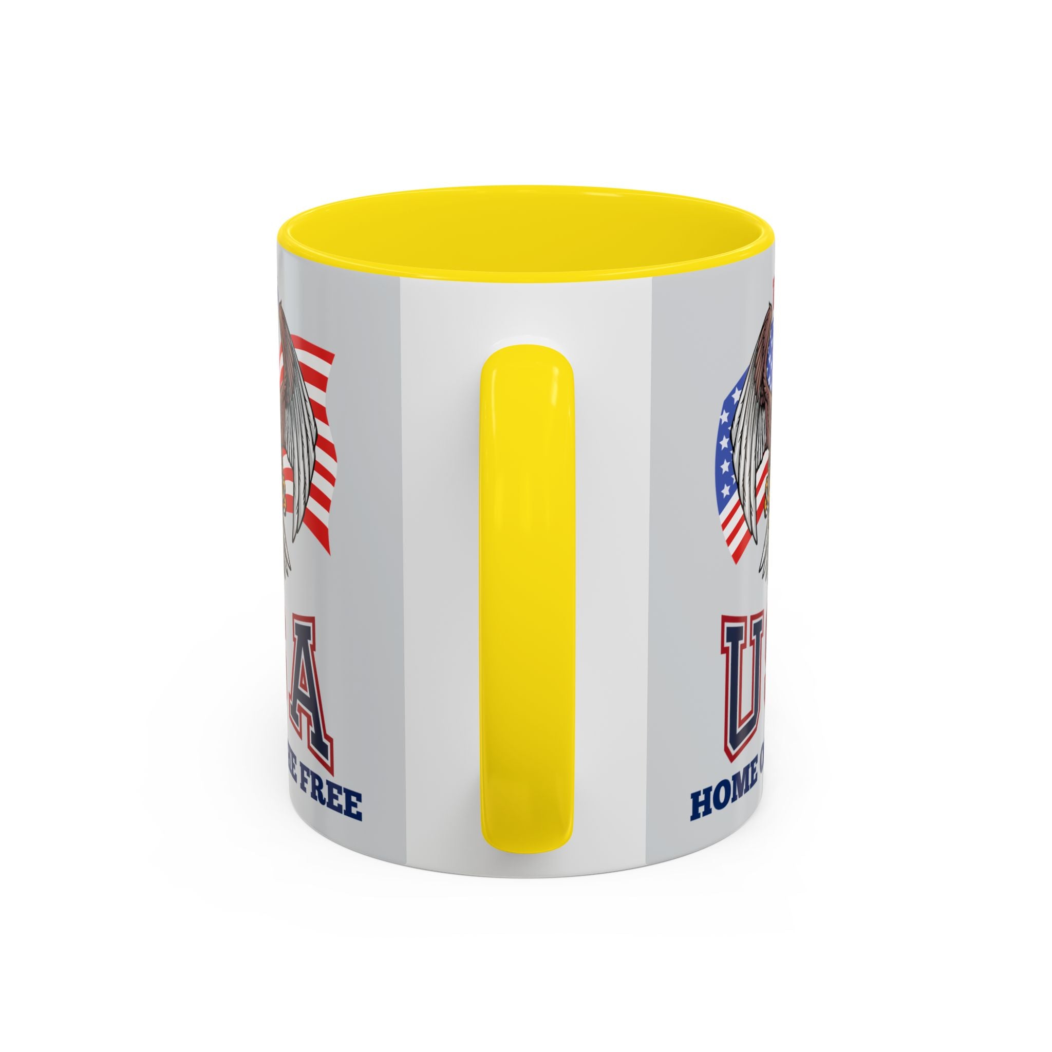 USA Eagle Coffee Mug — 'Home of the Free' Patriotic Accent Mug (11/15 oz)