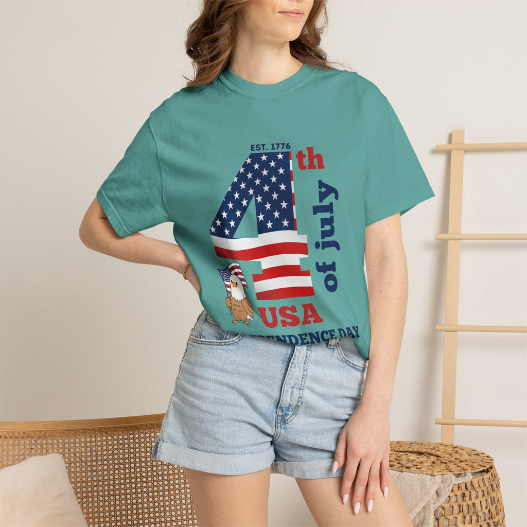 4th of July Patriotic T-Shirt | American Flag Independence Day Shirt | USA Freedom Graphic Tee