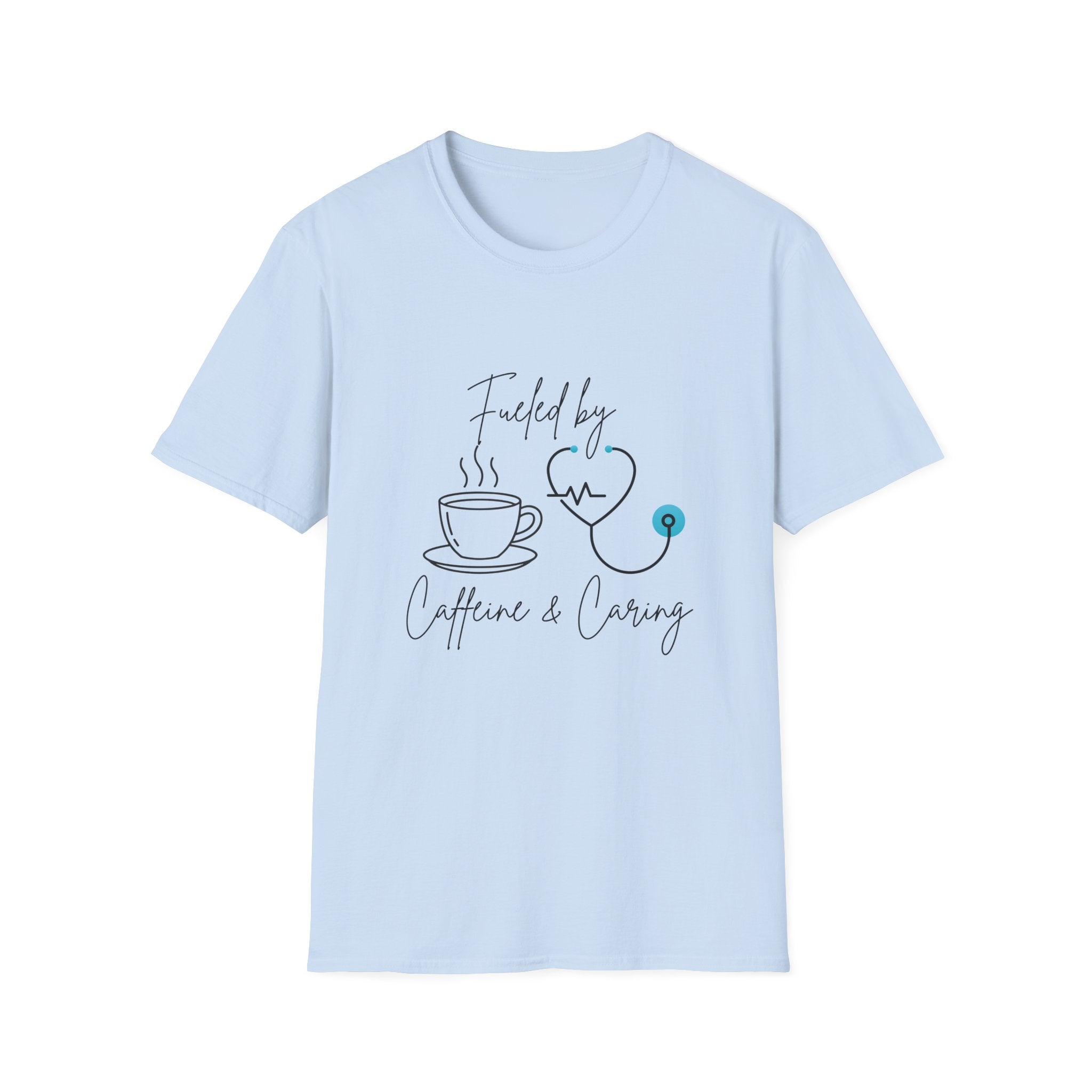 Fueled By Caffeine & Caring Nurse T-Shirt