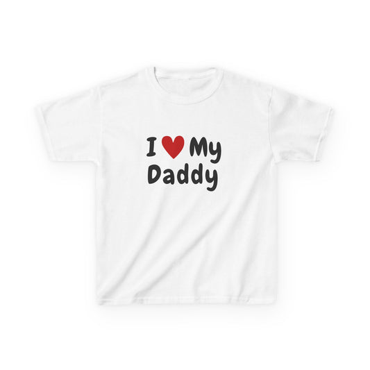 I Love My Daddy Kids T-Shirt | Children's Daddy Tee, Heart Design