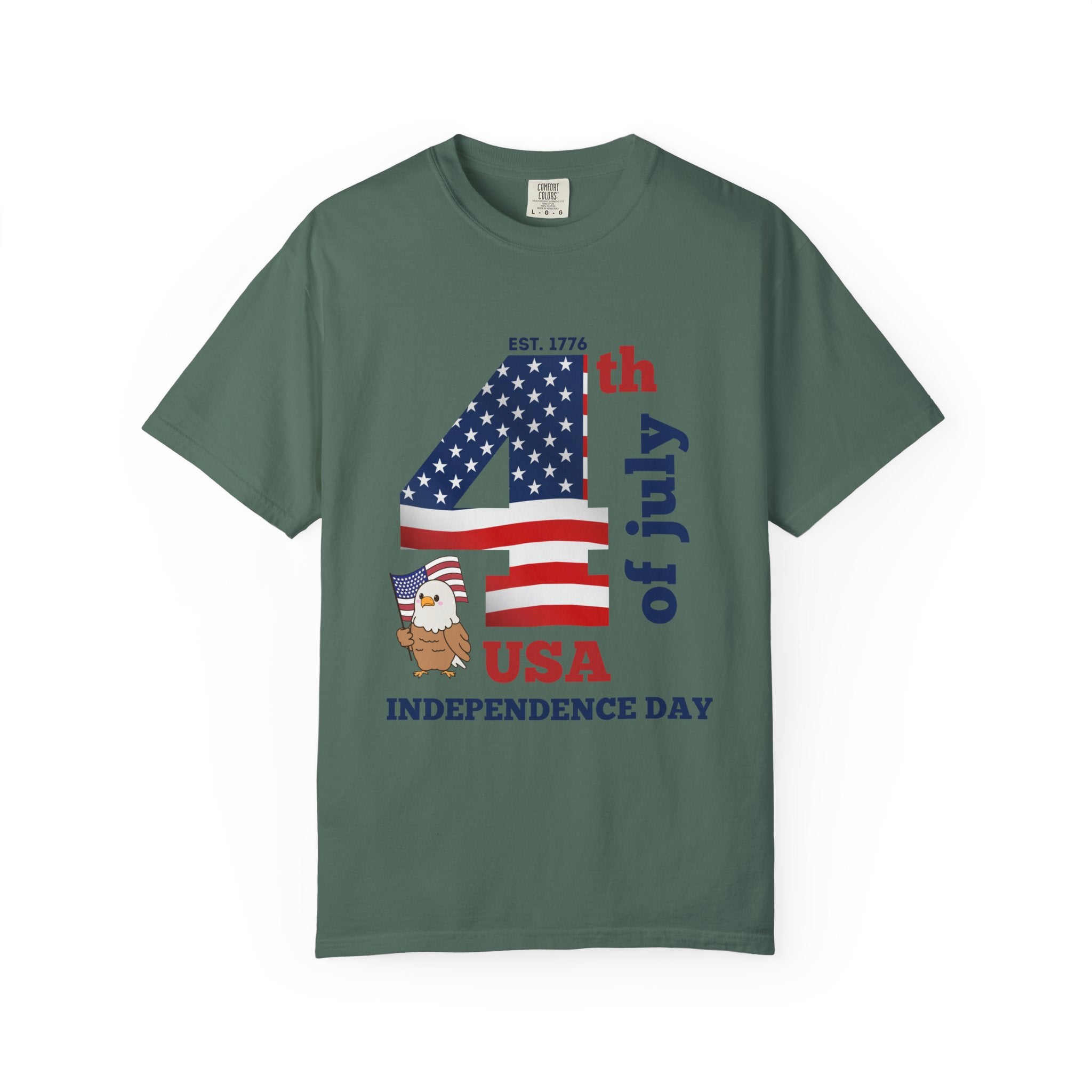 4th of July Patriotic T-Shirt | American Flag Independence Day Shirt | USA Freedom Graphic Tee