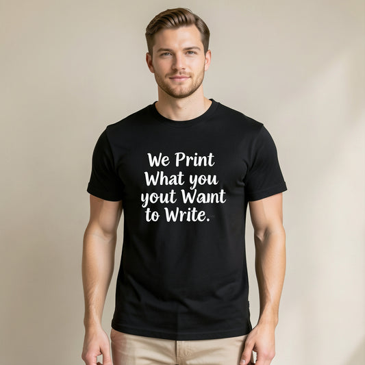 Customizable Garment-Dyed T-Shirt — Personalized Name or Quote Graphic Tee