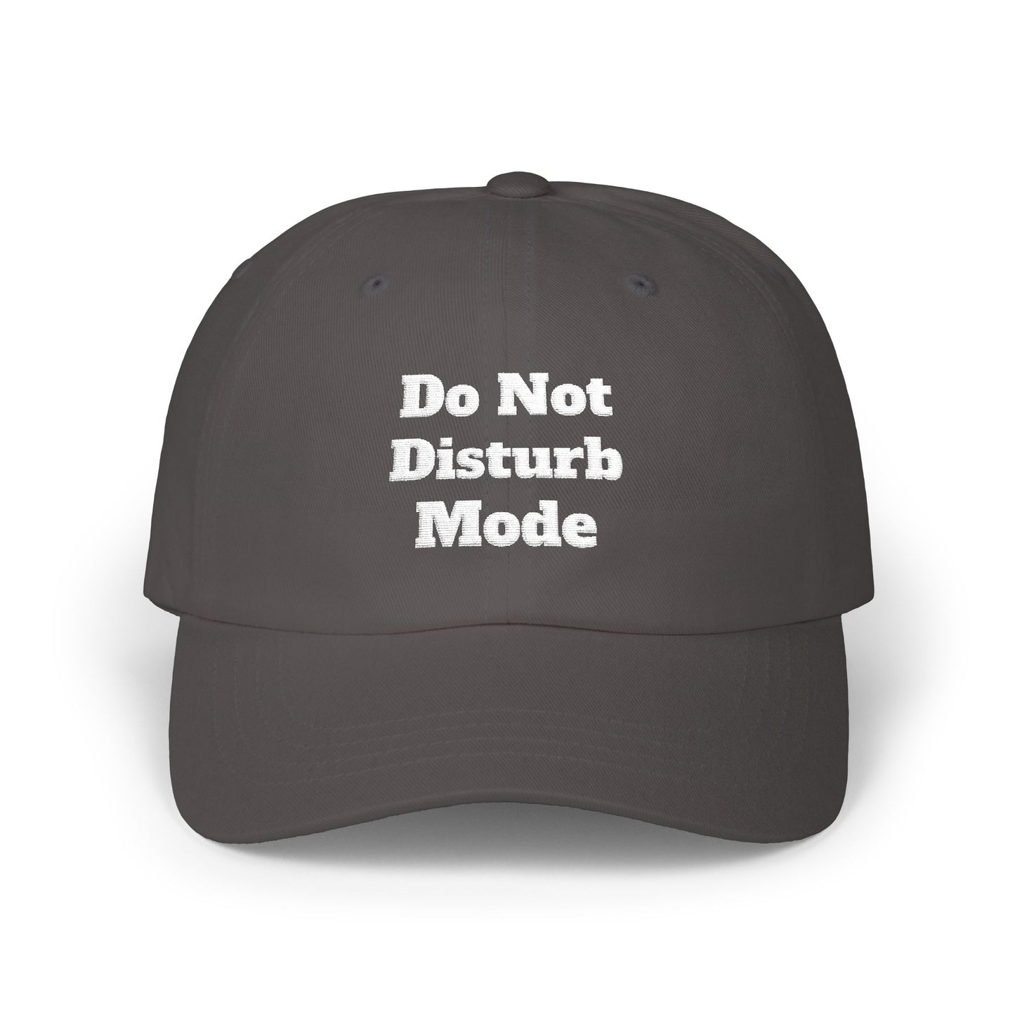 Do Not Disturb Mode Embroidered Baseball Hat Minimalist Aesthetic Cap Unisex Dad Hat