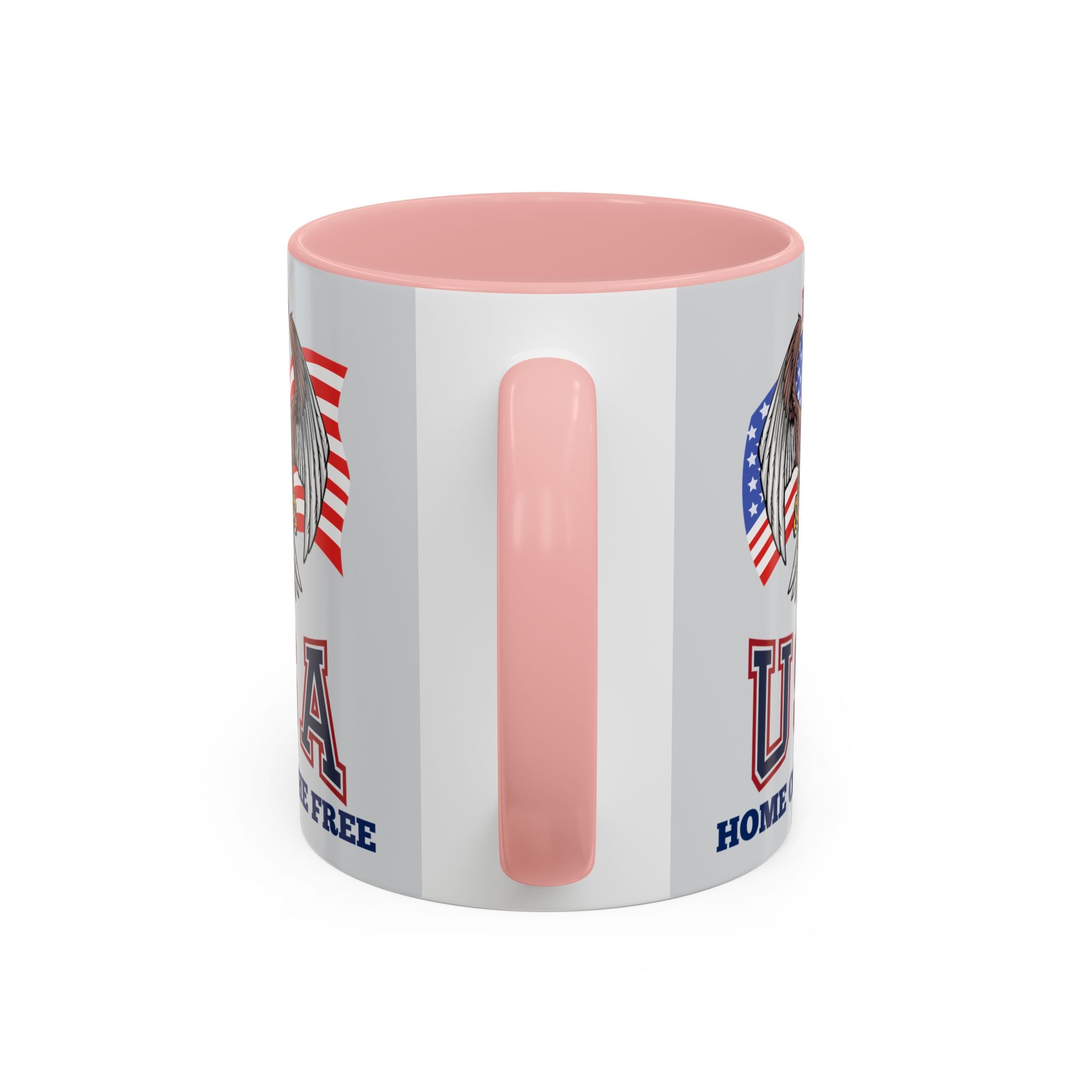 USA Eagle Coffee Mug — 'Home of the Free' Patriotic Accent Mug (11/15 oz)