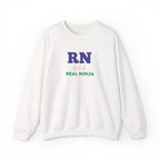 RN Real Ninja Sweatshirt - Nurse RN Graphic Crewneck