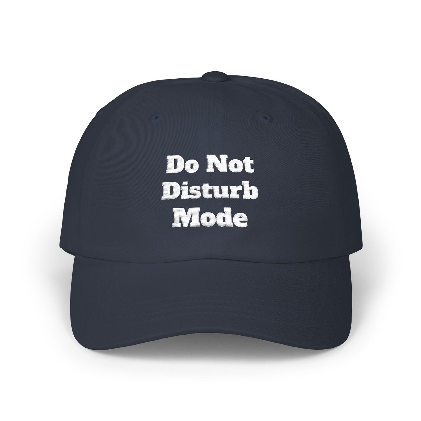 Do Not Disturb Mode Embroidered Baseball Hat Minimalist Aesthetic Cap Unisex Dad Hat