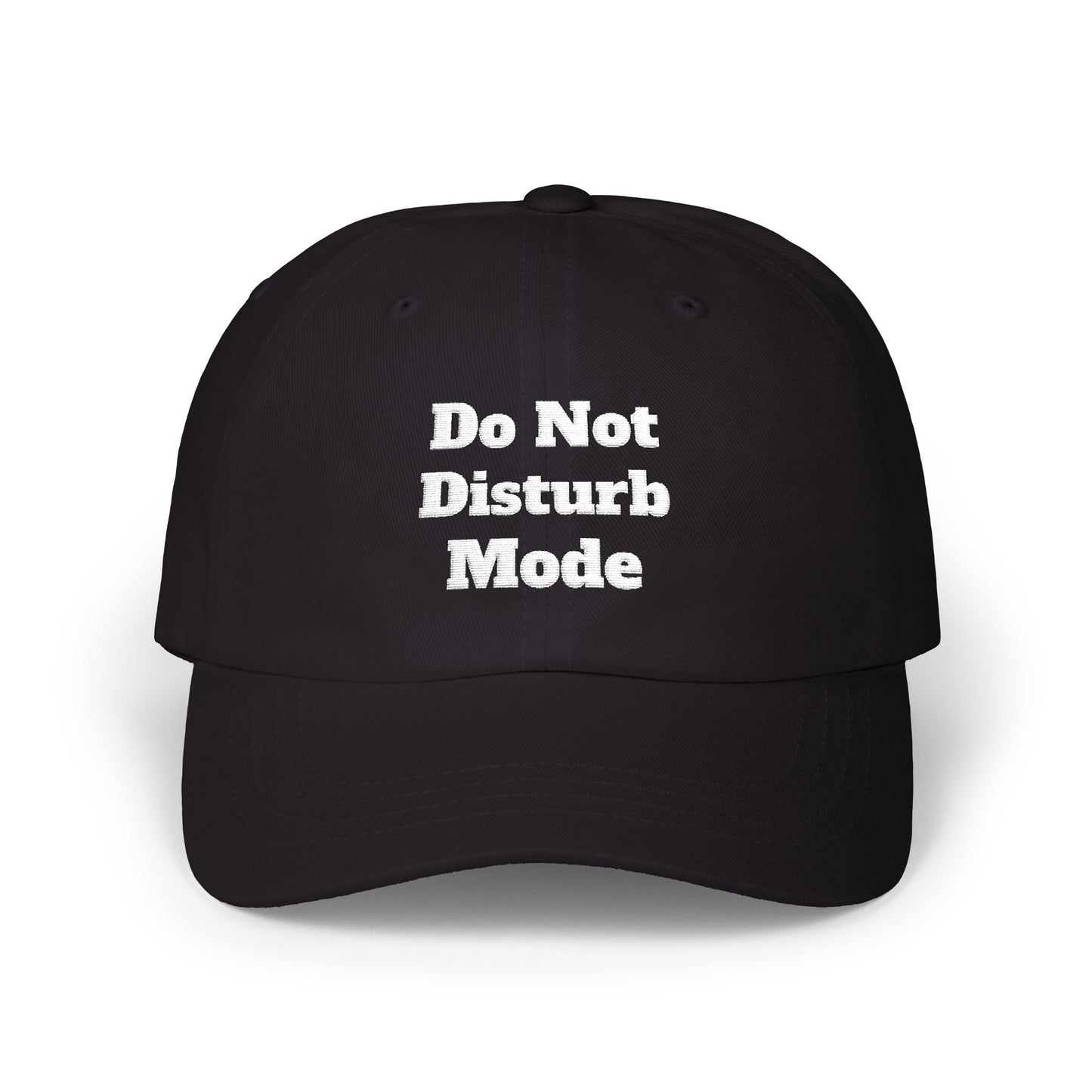 Do Not Disturb Mode Embroidered Baseball Hat Minimalist Aesthetic Cap Unisex Dad Hat