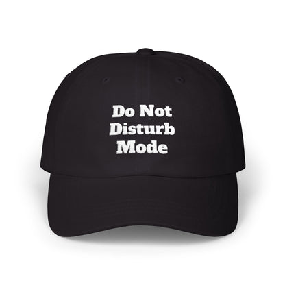 Do Not Disturb Mode Embroidered Baseball Hat Minimalist Aesthetic Cap Unisex Dad Hat