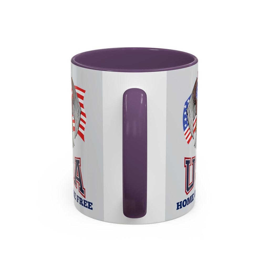 USA Eagle Coffee Mug — 'Home of the Free' Patriotic Accent Mug (11/15 oz)