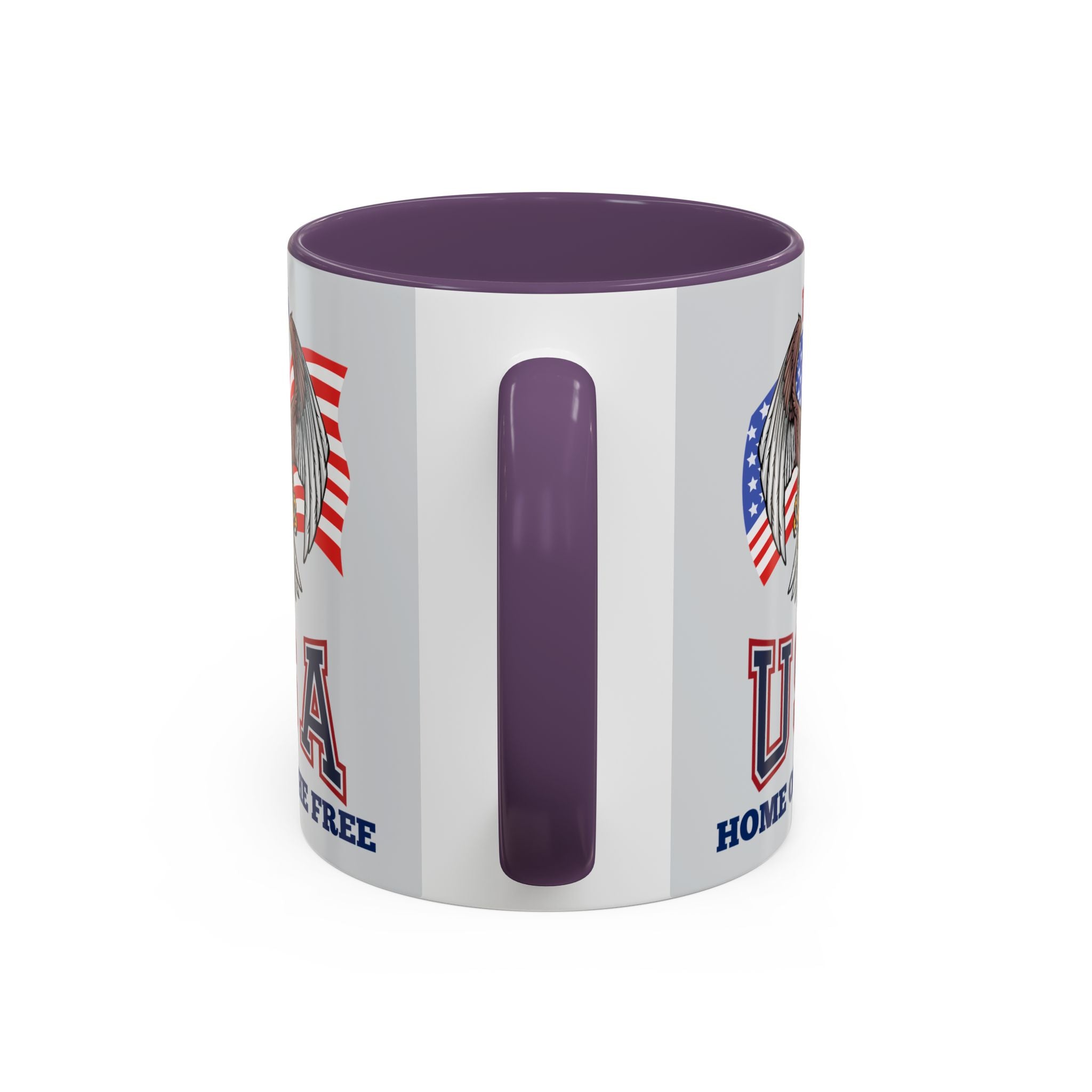 USA Eagle Coffee Mug — 'Home of the Free' Patriotic Accent Mug (11/15 oz)