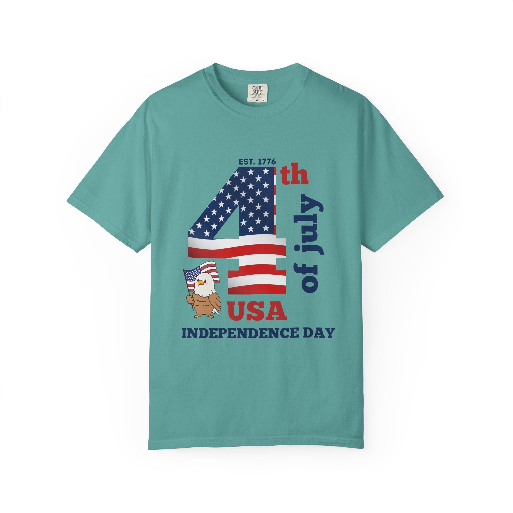 4th of July Patriotic T-Shirt | American Flag Independence Day Shirt | USA Freedom Graphic Tee